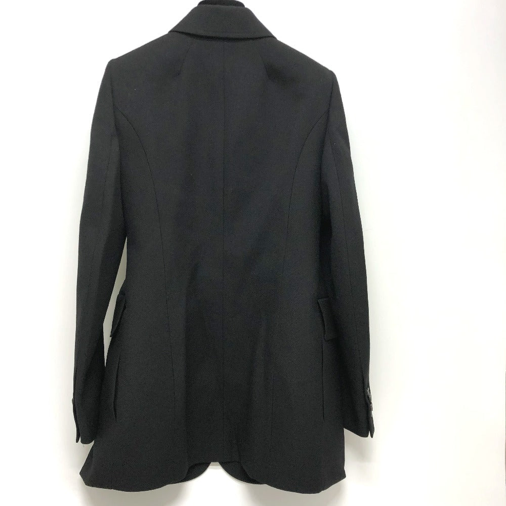 BALENCIAGA 571278 シングル ブラックベーシックジャケット アパレル/肩パッド 長袖 アパレル ジャケット コットン レディース ブラック
