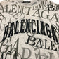 BALENCIAGA 578139 19AW ロゴ刺繍総柄 半袖Ｔシャツ コットン メンズ