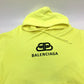 BALENCIAGA 583222 BBロゴプリント プルオーバー パーカー フード付き 洋服 パーカー コットン メンズ イエロー