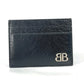 BALENCIAGA 766547 BB Business Card Case, Pass Case, Card Case, Leather, Women's, Black