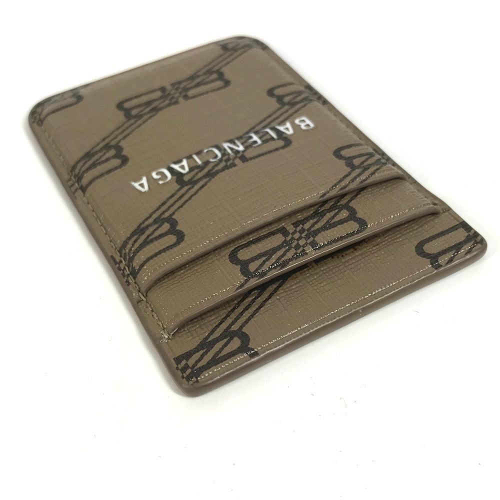BALENCIAGA 675835 ロゴ  magsafe マグセーフ 名刺入れ パスケース スマホ カードケース レザー ユニセックス ブラウン - brandshop-reference