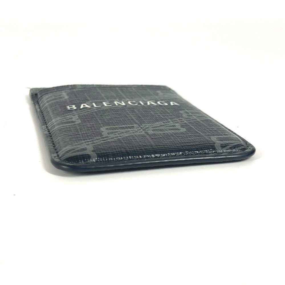 BALENCIAGA 675835 ロゴ magsafe マグセーフ 名刺入れ パスケース カードケース レザー ユニセックス ブラック - brandshop-reference