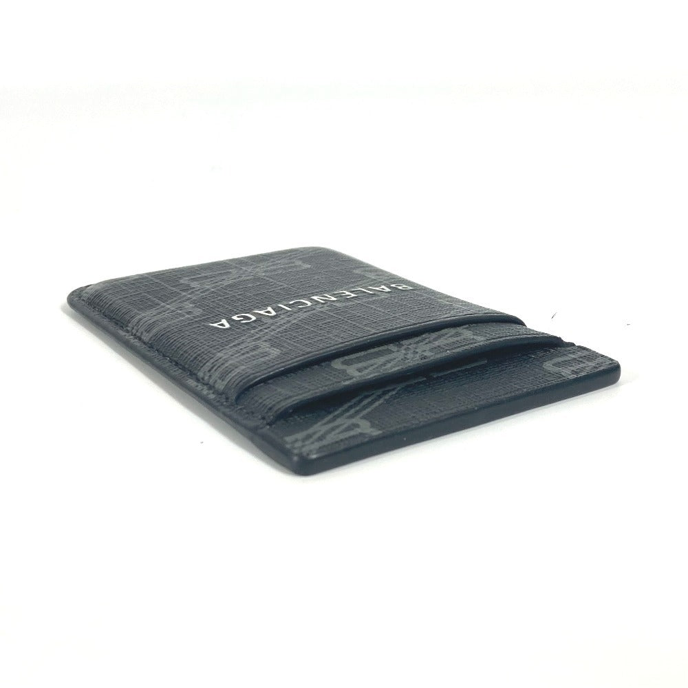 BALENCIAGA 675835 ロゴ magsafe マグセーフ 名刺入れ パスケース カードケース レザー ユニセックス ブラック - brandshop-reference