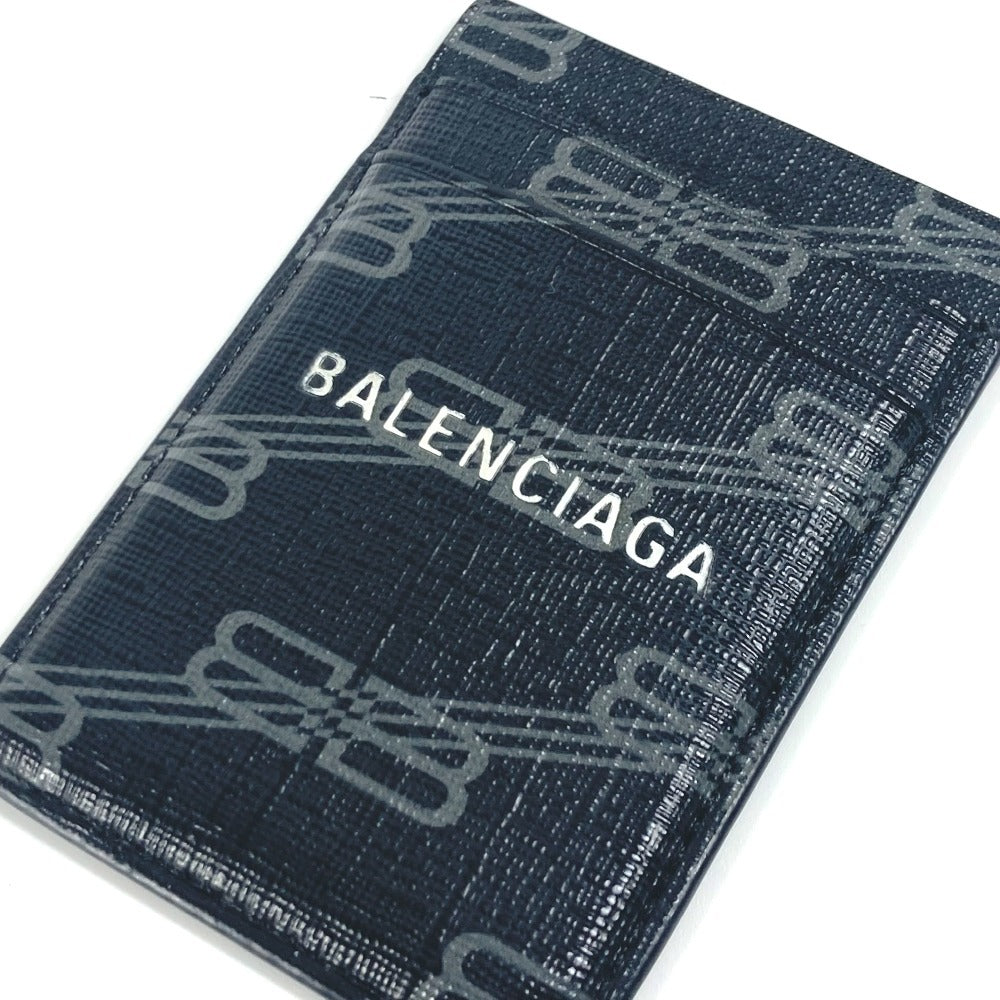 BALENCIAGA 675835 ロゴ magsafe マグセーフ 名刺入れ パスケース カードケース レザー ユニセックス ブラック - brandshop-reference