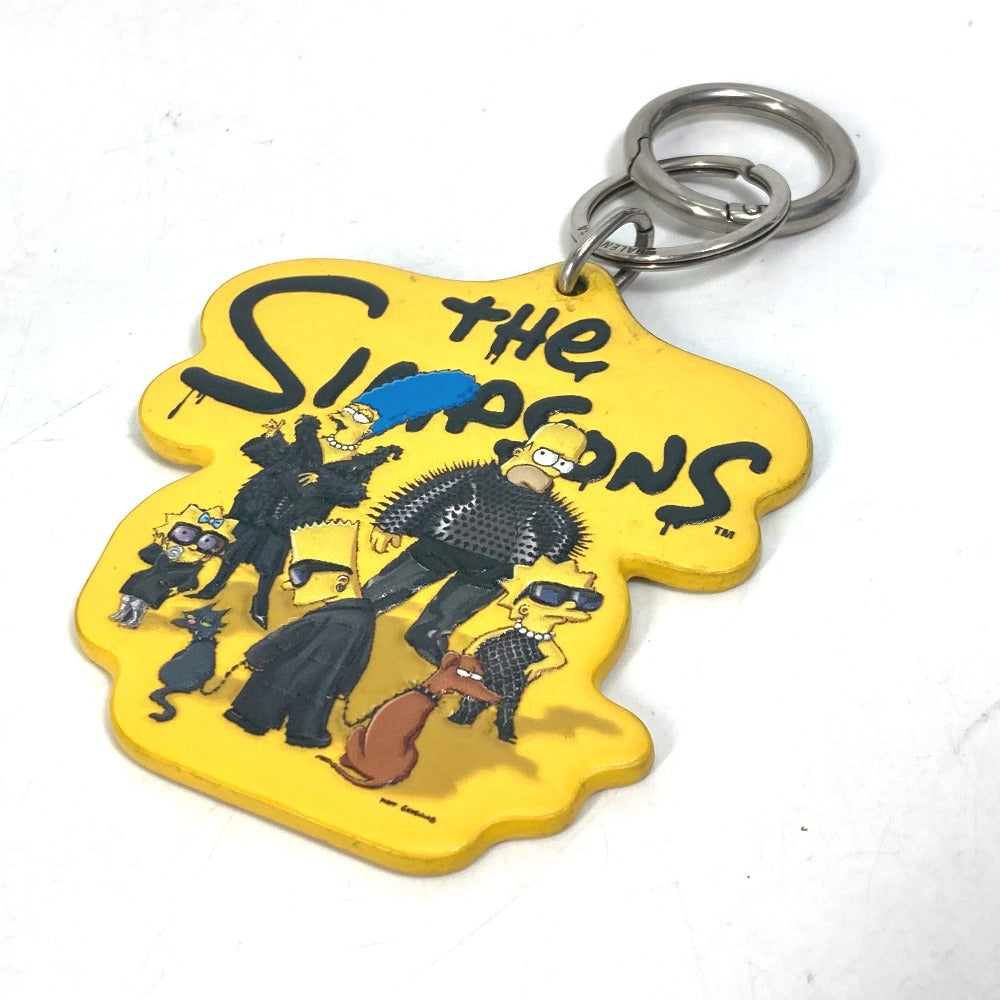 BALENCIAGA 678769 シンプソンズ The Simpsons コラボ バッグチャーム キーホルダー レザー メンズ イエロー