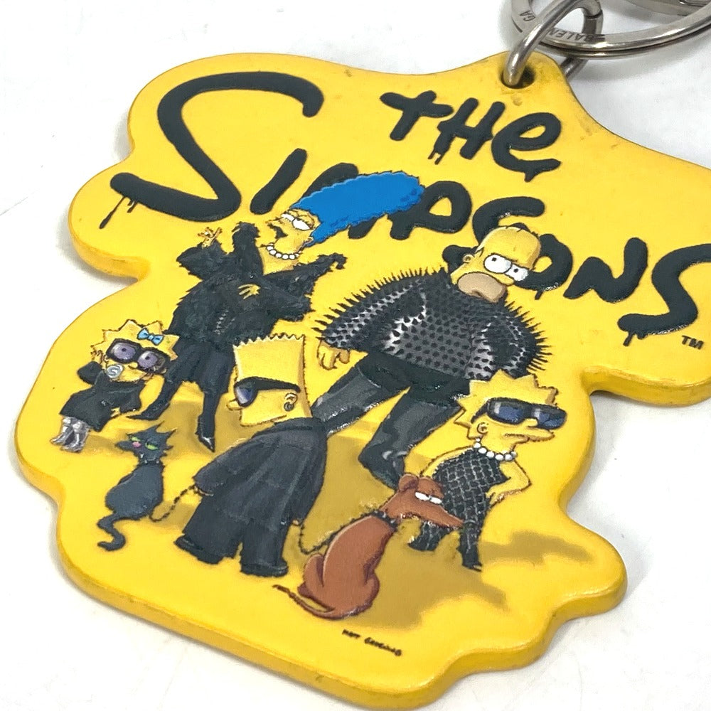 BALENCIAGA 678769 シンプソンズ The Simpsons コラボ バッグチャーム キーホルダー レザー メンズ イエロー