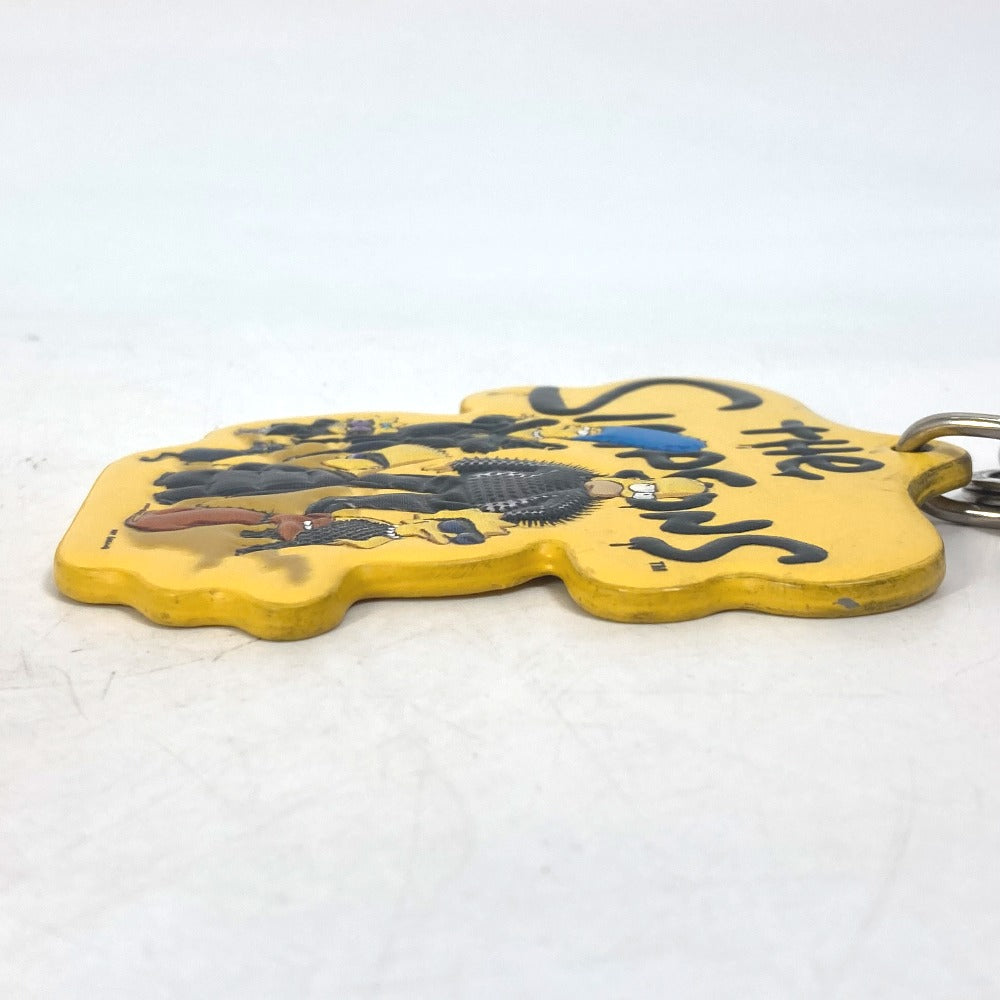 BALENCIAGA 678769 シンプソンズ The Simpsons コラボ バッグチャーム キーホルダー レザー メンズ イエロー