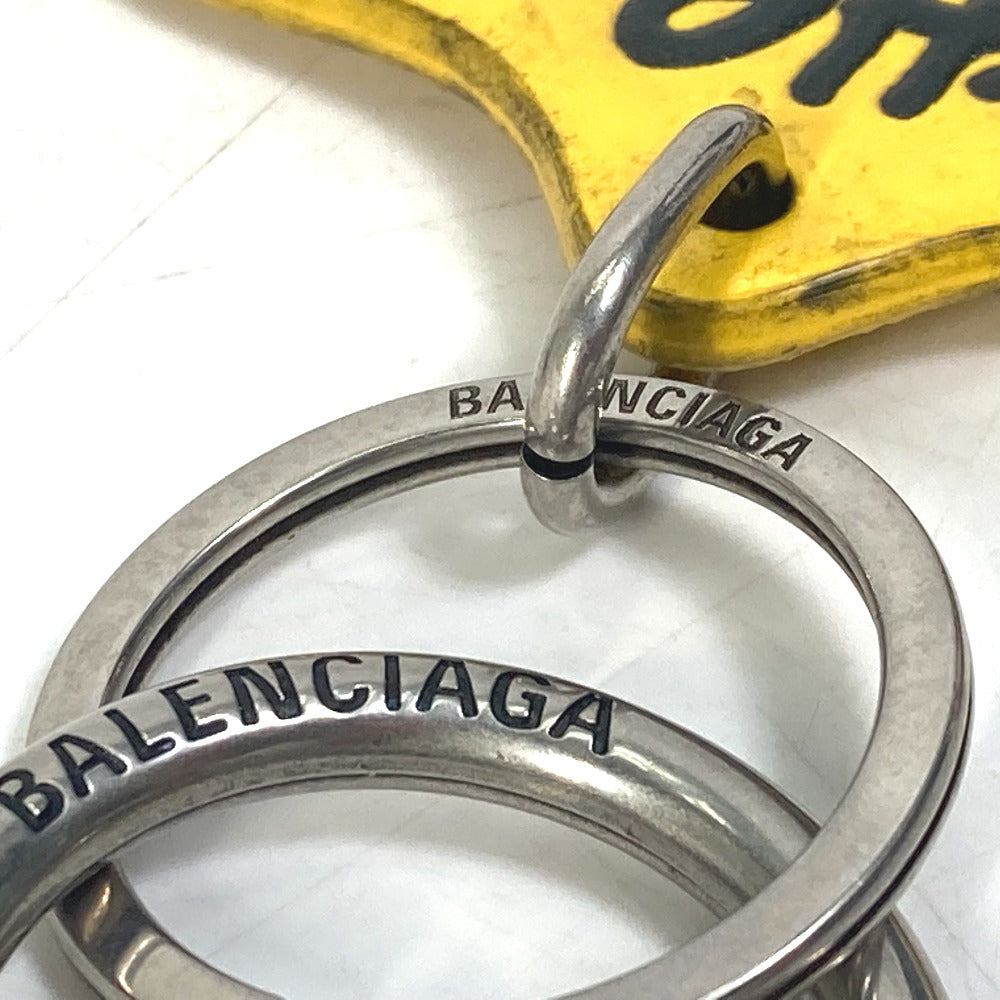BALENCIAGA 678769 シンプソンズ The Simpsons コラボ バッグチャーム キーホルダー レザー メンズ イエロー