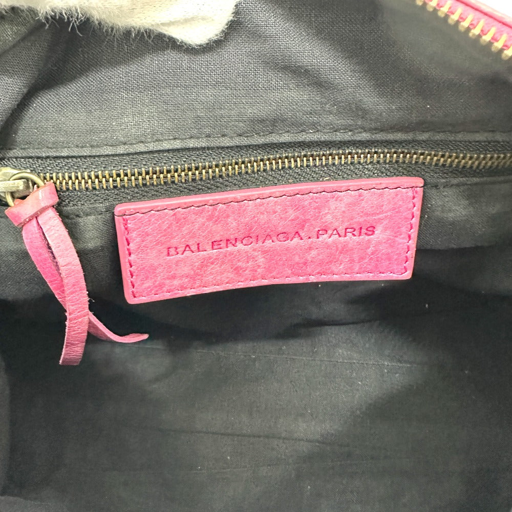 BALENCIAGA 232732 ザ・ドラム カバン ハンドバッグ レザー レディース ピンク