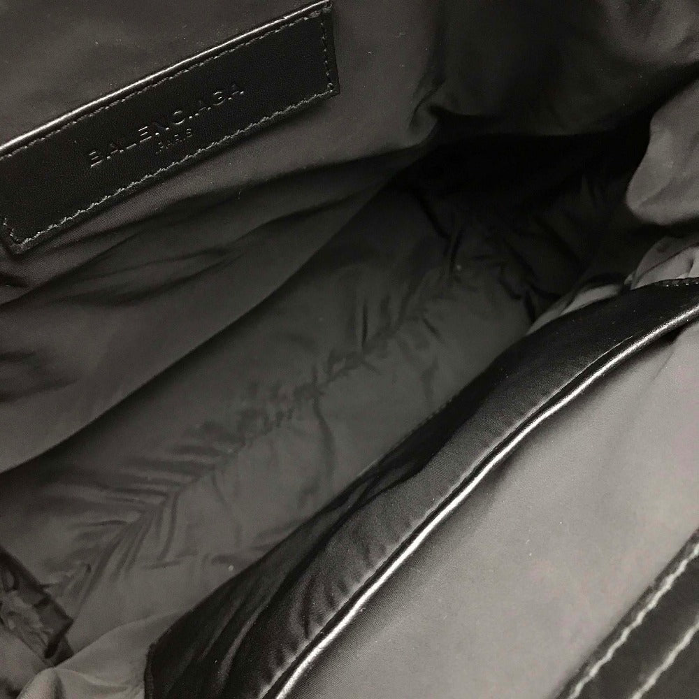 BALENCIAGA 363425 Cabas S Handbag Tote Bag Nylon/Leather Women's Black