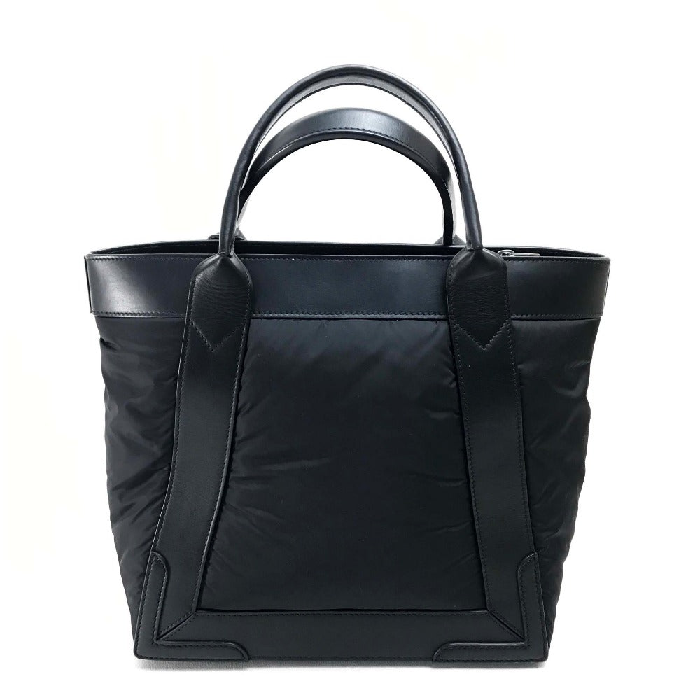 BALENCIAGA 363425 Cabas S Handbag Tote Bag Nylon/Leather Women's Black