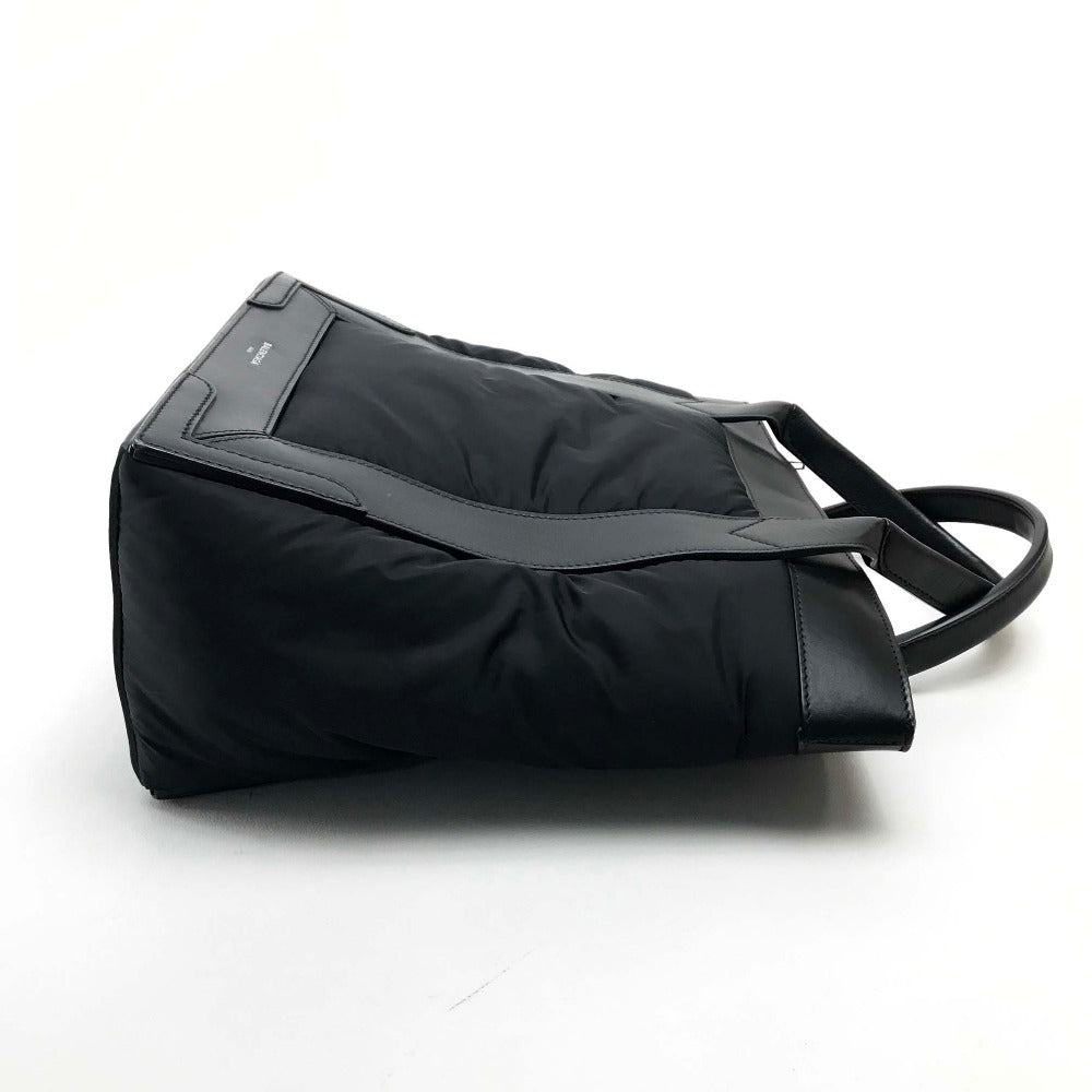 BALENCIAGA 363425 Cabas S Handbag Tote Bag Nylon/Leather Women's Black