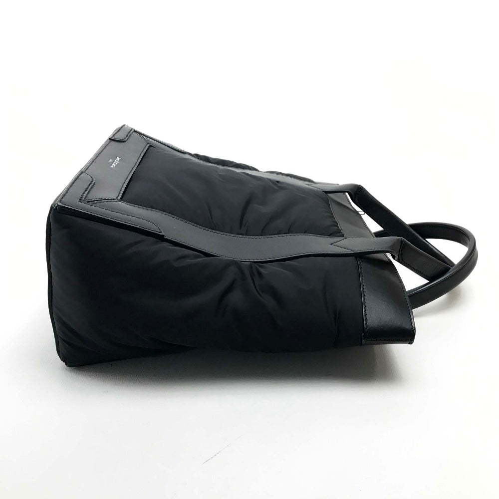 BALENCIAGA 363425 Cabas S Handbag Tote Bag Nylon/Leather Women's Black