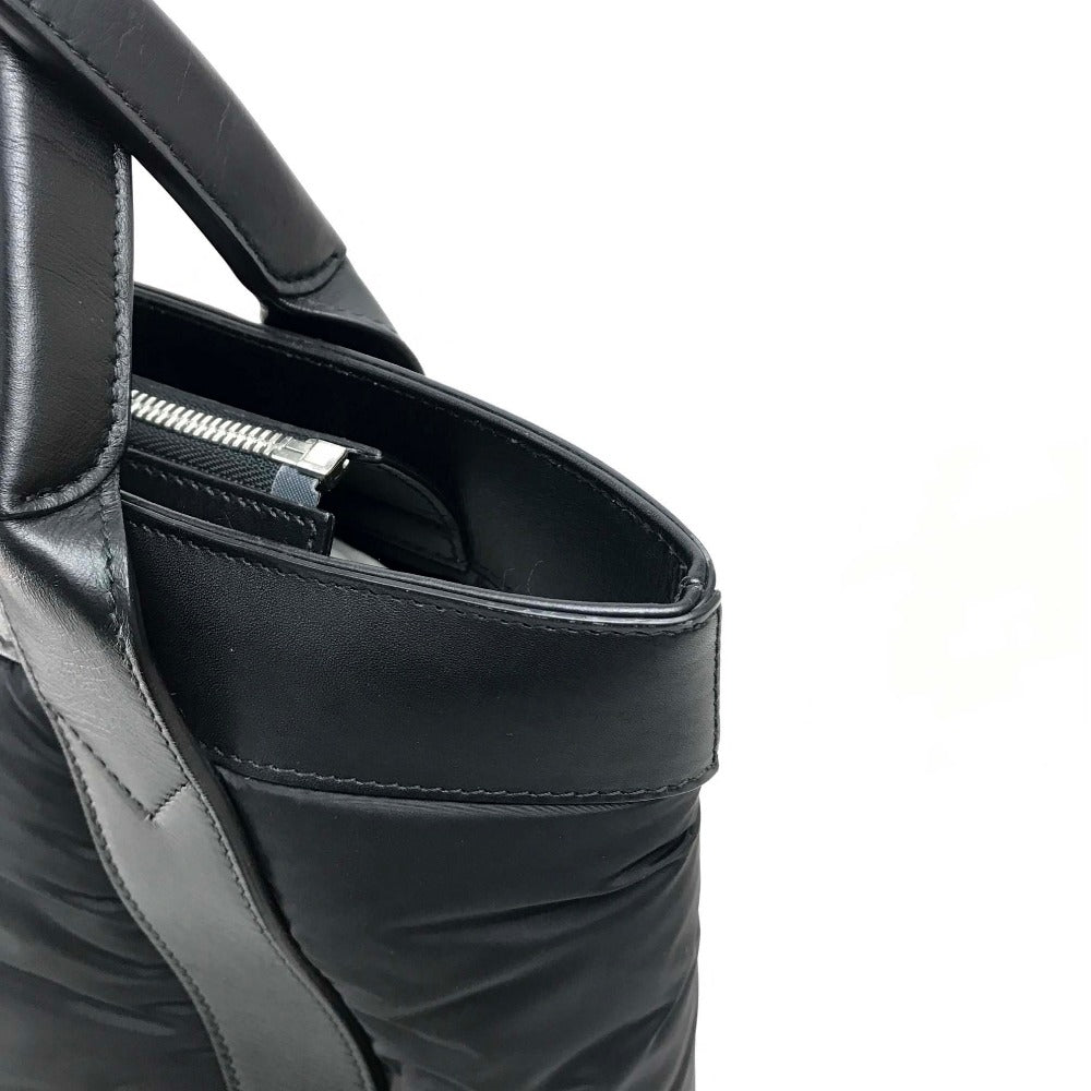 BALENCIAGA 363425 Cabas S Handbag Tote Bag Nylon/Leather Women's Black