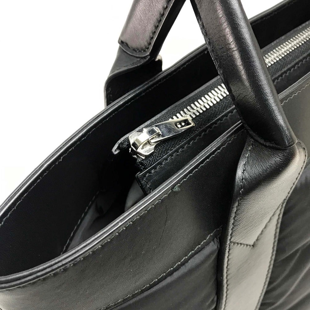 BALENCIAGA 363425 Cabas S Handbag Tote Bag Nylon/Leather Women's Black