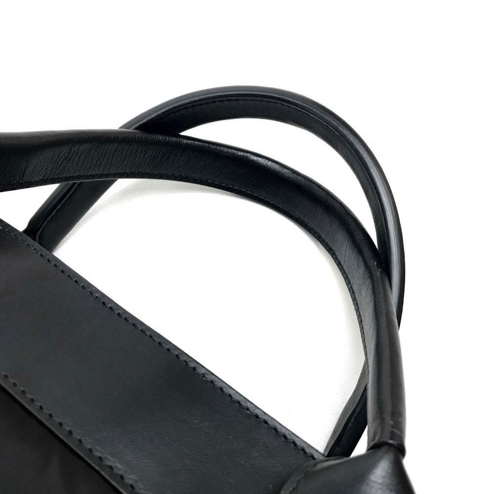 BALENCIAGA 363425 Cabas S Handbag Tote Bag Nylon/Leather Women's Black