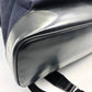 BALENCIAGA 392007 ロゴ リュックサック キャンバス/レザー メンズ ネイビー
