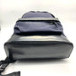 BALENCIAGA 392007 ロゴ リュックサック キャンバス/レザー メンズ ネイビー