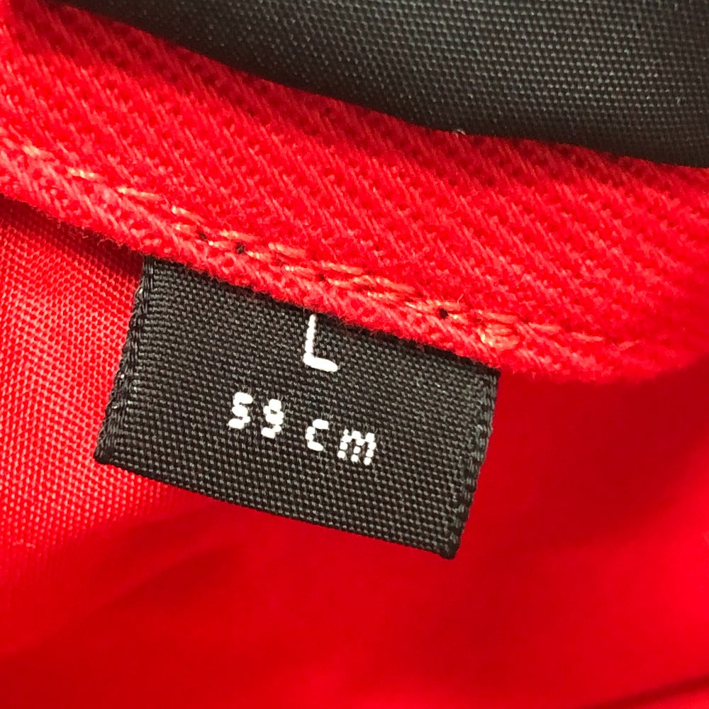 BALENCIAGA 623903 GYM WEAR CAP Logo embroidery Baseball hats, headwear, accessories cap cotton Red Used