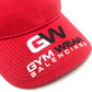 BALENCIAGA 623903 GYM WEAR CAP Logo embroidery Baseball hats, headwear, accessories cap cotton Red Used