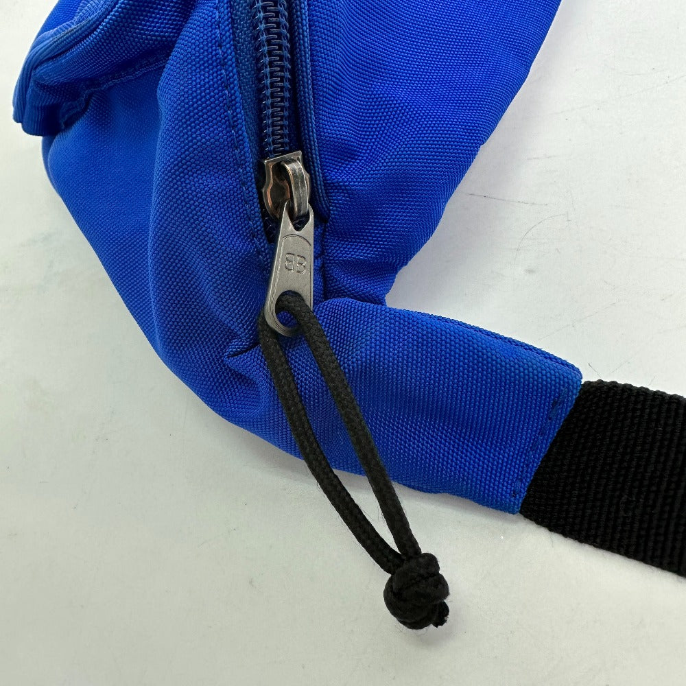 BALENCIAGA 482389 Logo Explorer Waist Bag, Shoulder Bag, Belt Bag, Body Bag, Nylon, Men's, Blue
