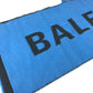 BALENCIAGA Two-Tone Logo Scarf Wool Men's Blue