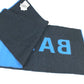 BALENCIAGA Two-Tone Logo Scarf Wool Men's Blue