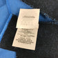BALENCIAGA Two-Tone Logo Scarf Wool Men's Blue