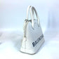 BALENCIAGA 550645 Two-Tone Ville Top Handle S 2-Way Shoulder Bag/Crossbody Handbag Leather Women's White