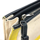 BALENCIAGA 339937 ネイビー ポシェット 斜め掛け クラッチバッグ ポーチ ショルダーバッグ レザー/コーティングキャンバス レディース イエロー