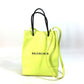 BALENCIAGA 568817 ショルダーバッグ 斜め掛け ショッピングトートXS 2WAY トートバッグ レザー レディース イエロー