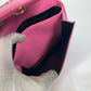 BALENCIAGA 550639 Ville D Pochette Crossbody Shoulder Bag in Pink Leather