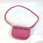 BALENCIAGA 550639 Ville D Pochette Crossbody Shoulder Bag in Pink Leather