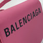BALENCIAGA 550639 Ville D Pochette Crossbody Shoulder Bag in Pink Leather