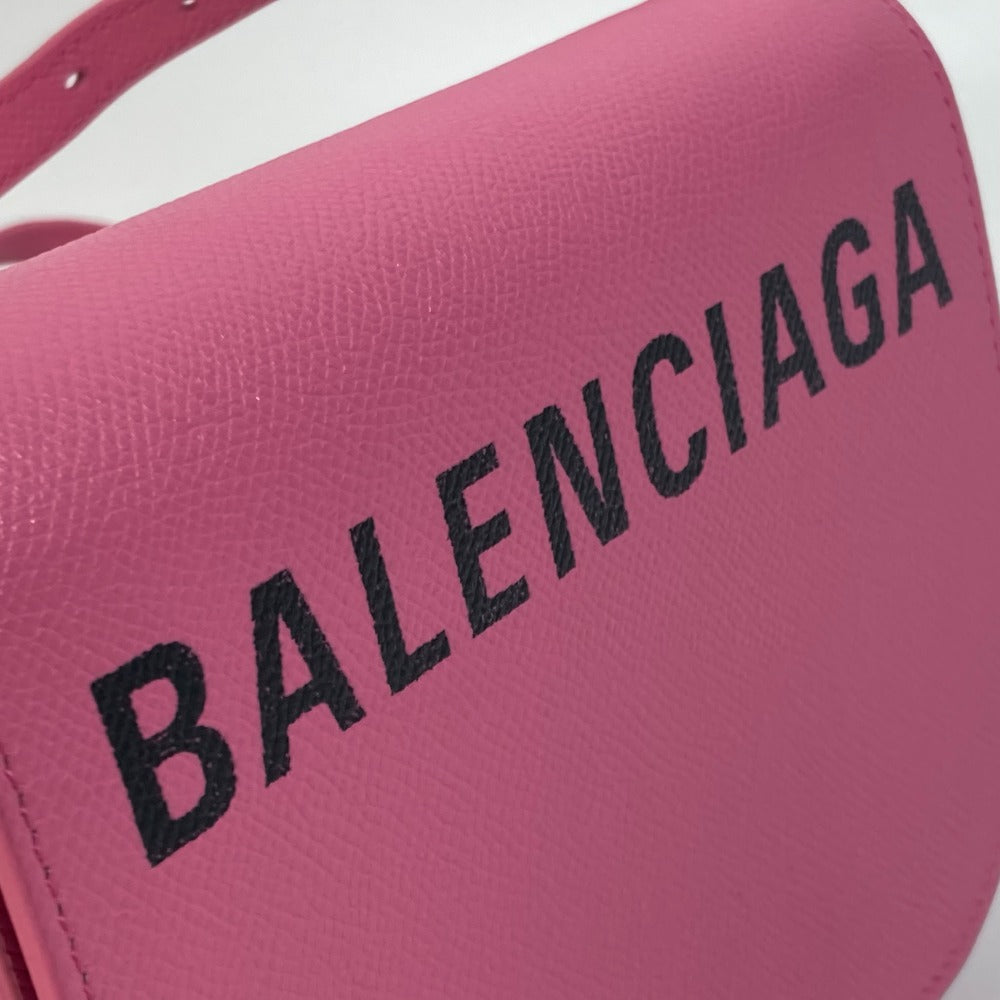 BALENCIAGA 550639 Ville D Pochette Crossbody Shoulder Bag in Pink Leather