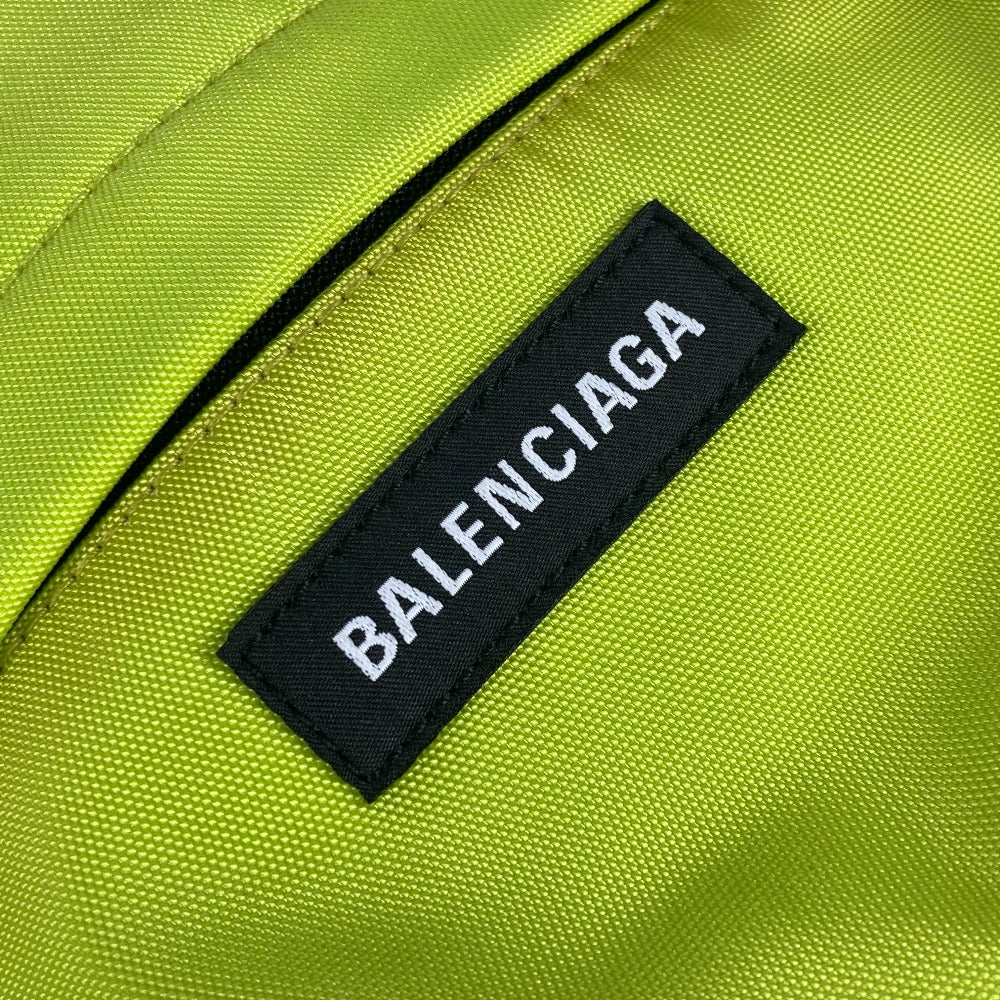 BALENCIAGA 558163 エクスプローラー ロゴ カバン バックパック リュックサック ナイロンキャンバス ユニセックス イエロー