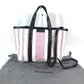 BALENCIAGA 671404 ストライプ BARBES SMALL バルベススモール 2WAY ショルダーバッグ カバン 斜め掛け トートバッグ ハンドバッグ レザー レディース ピンク - brandshop-reference
