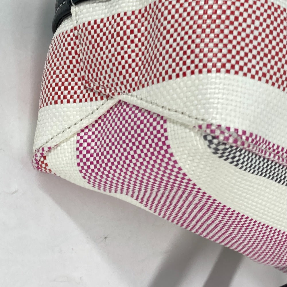 BALENCIAGA 671404 ストライプ BARBES SMALL バルベススモール 2WAY ショルダーバッグ カバン 斜め掛け トートバッグ ハンドバッグ レザー レディース ピンク - brandshop-reference