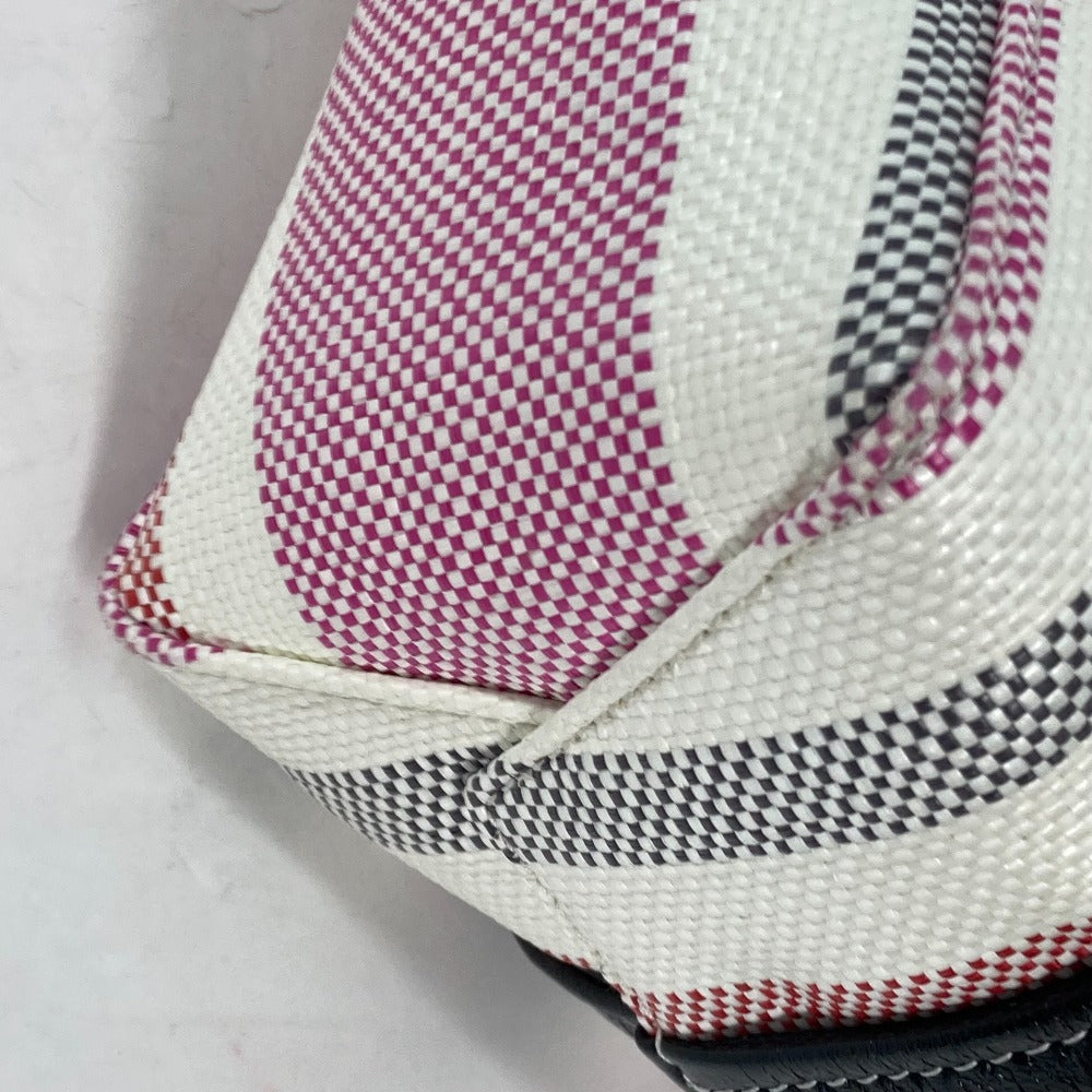 BALENCIAGA 671404 ストライプ BARBES SMALL バルベススモール 2WAY ショルダーバッグ カバン 斜め掛け トートバッグ ハンドバッグ レザー レディース ピンク - brandshop-reference