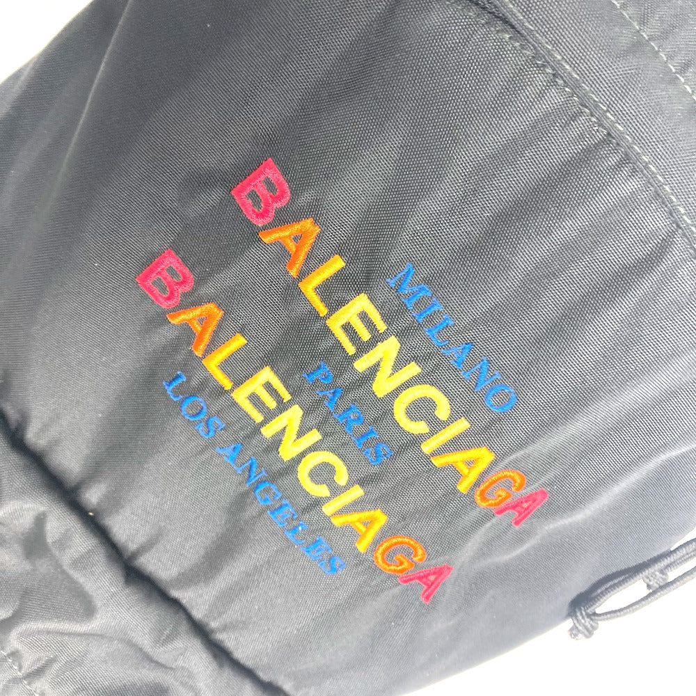 BALENCIAGA 503221 エクスプローラー ロゴ バックパック カバン リュックサック ナイロン レディース ブラック - brandshop-reference