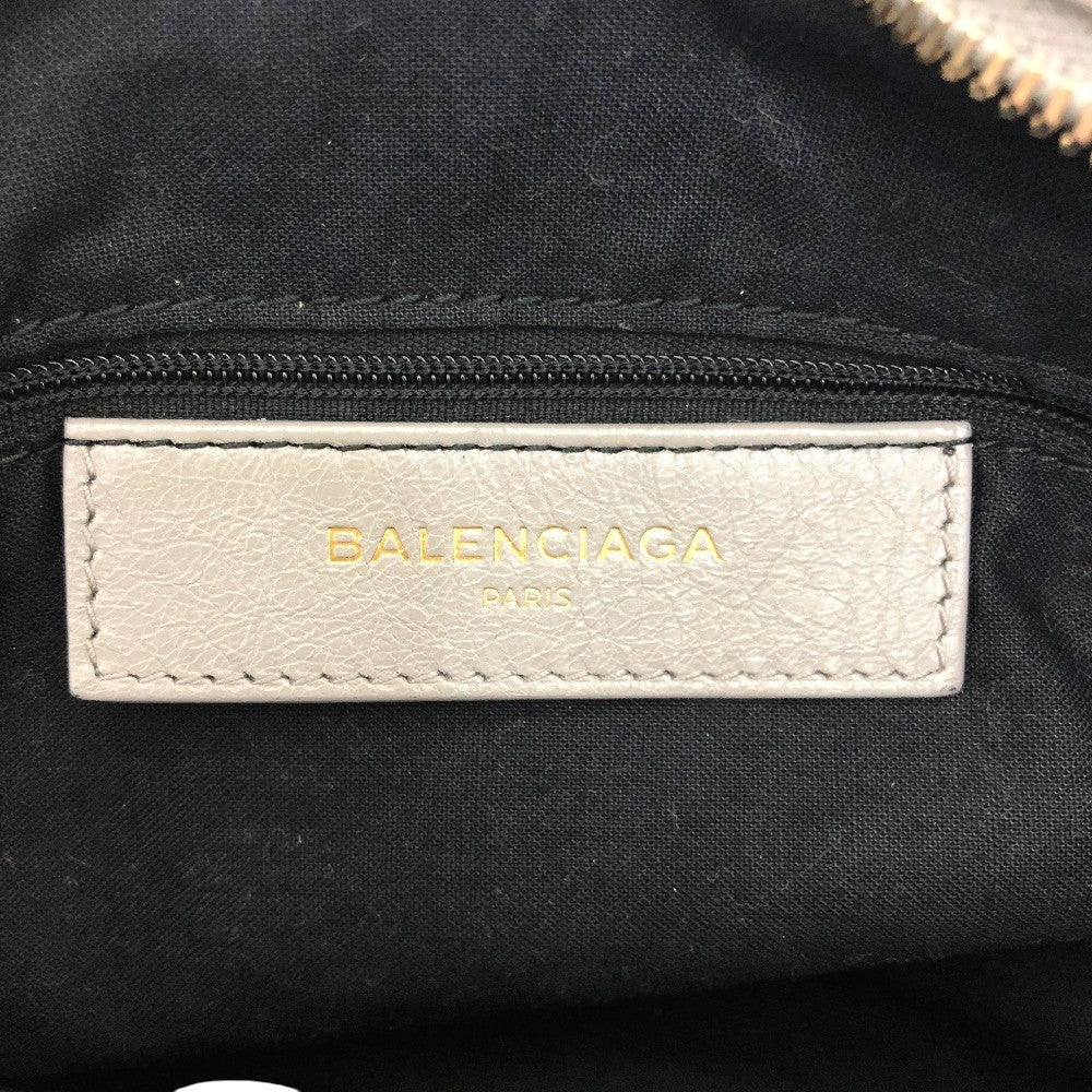 BALENCIAGA 519872 THE TOWN Bag 2WAY Hand Bag Leather gray Used