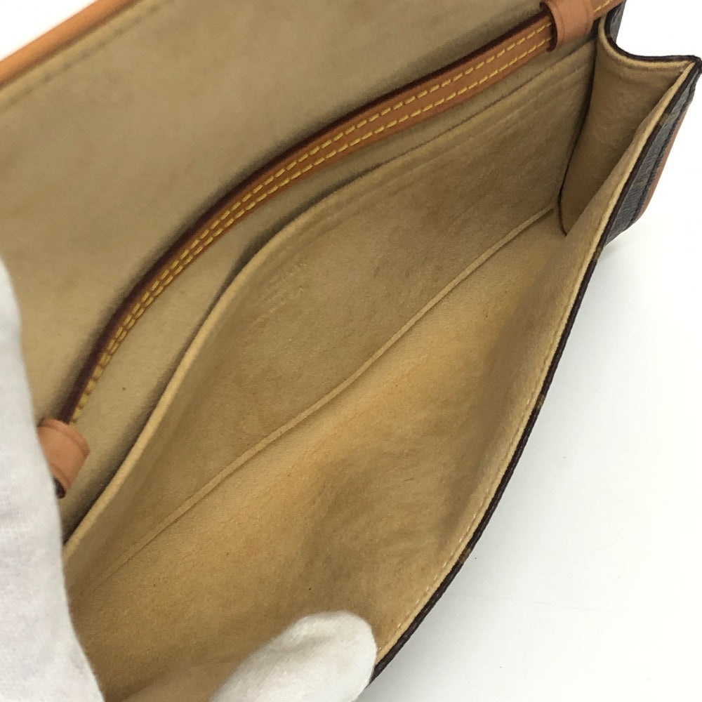 LOUIS VUITTON M51852 ポシェットツインGM カバン 2WAY クラッチバッグ ショルダーバッグ モノグラムキャンバス レディース ブラウン