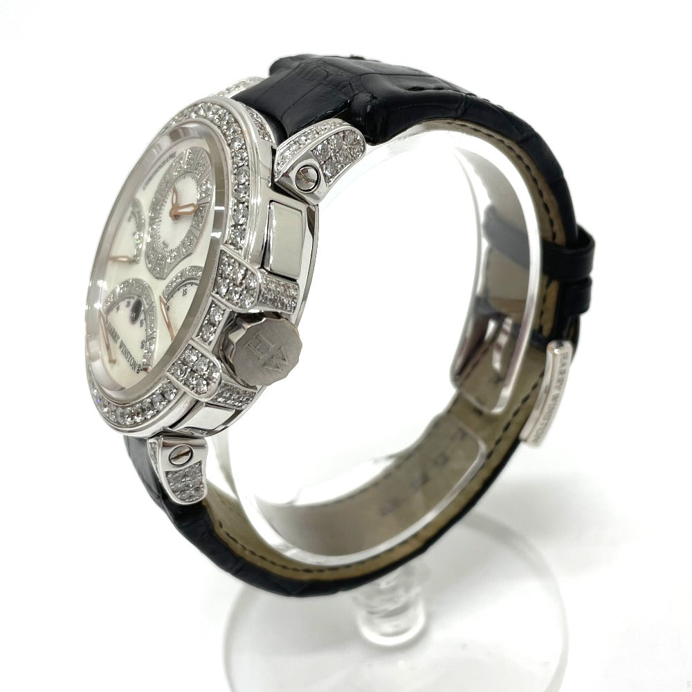 HARRY WINSTON MCRA44W オーシャンクロノ トリプル レトログラード 自動巻き 腕時計 K18WG メンズ ホワイトゴールド