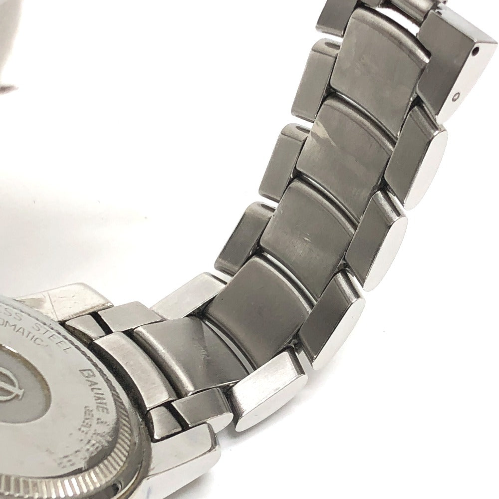 Baume & Mercier 65353 ケープランド スモールセコンド 自動巻き デイト 腕時計 SS メンズ シルバー