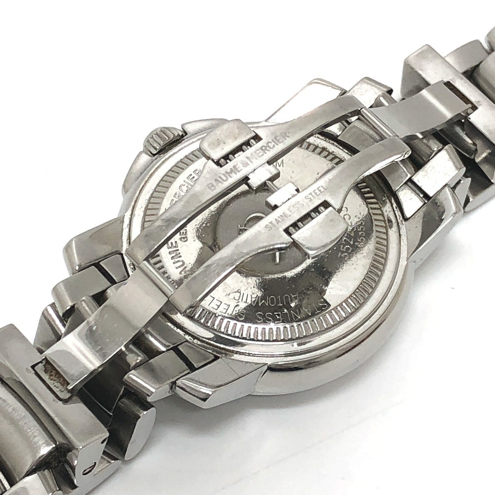 Baume & Mercier 65353 ケープランド スモールセコンド 自動巻き デイト 腕時計 SS メンズ シルバー