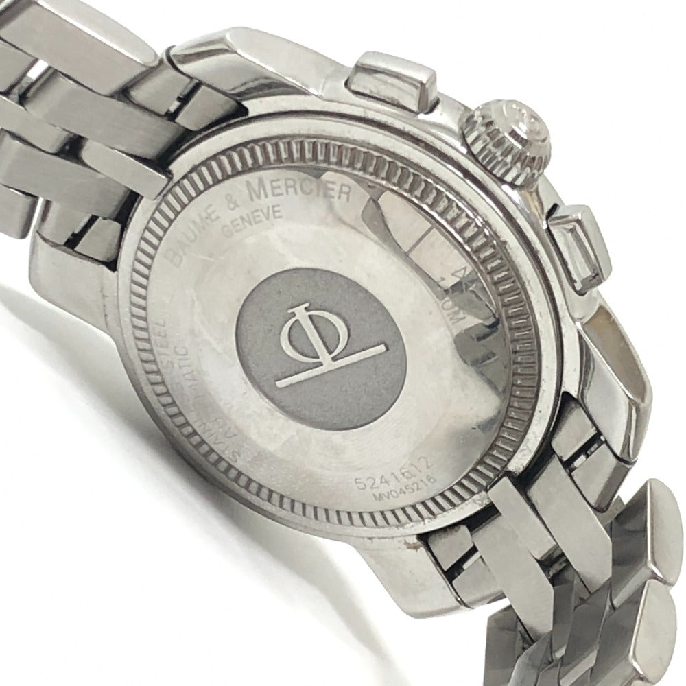 Baume & Mercier MV045216 ケープランド クロノグラフ デイト 自動巻き ウォッチ 腕時計 SS メンズ シルバー
