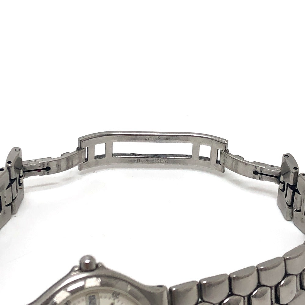 LONGINES 4019 コンクエスト クォーツ ウォッチ ラウンドフェイス 腕時計 SS レディース シルバー