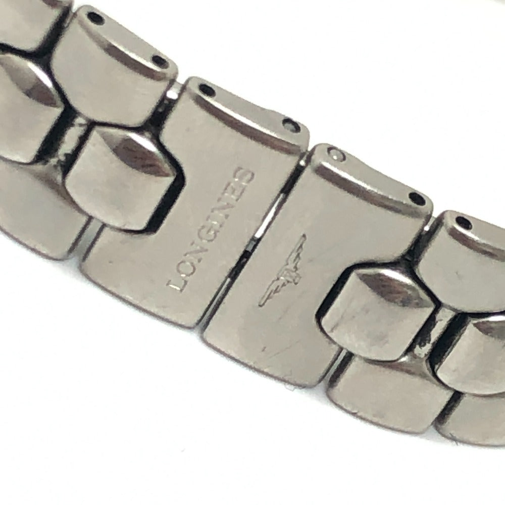 LONGINES 4019 コンクエスト クォーツ ウォッチ ラウンドフェイス 腕時計 SS レディース シルバー