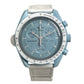 Swatch SO33L100C Omega Collaboration OMEGA mission to uranus Men's watch Wristwatch Pastel blue blue Used