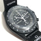 Swatch SO33B700 Omega Collaboration OMEGA Mission to the Moon: Snoopy Men's watch Wristwatch Black Used